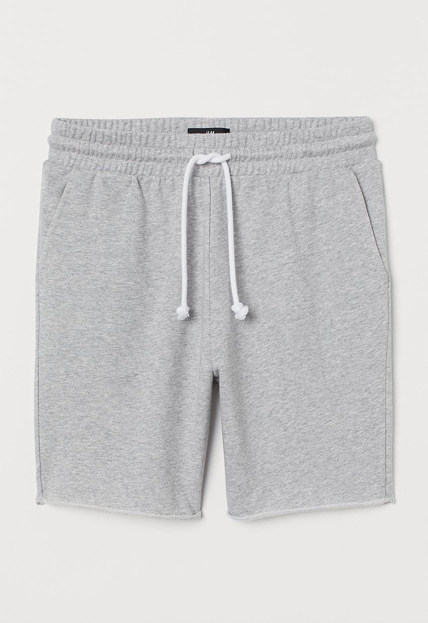 H&M - Regular fit sweatshirt shorts - grey marl