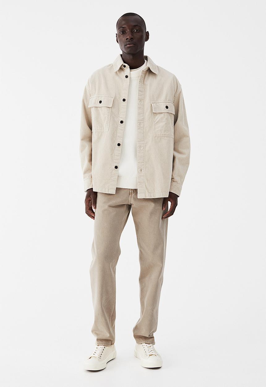 H&M - Relaxed jeans - sand beige