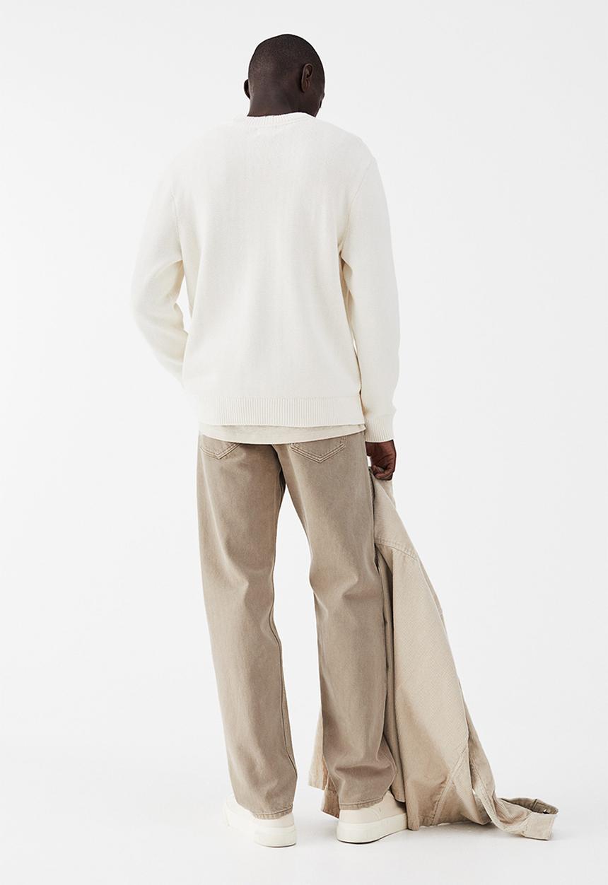 H&M - Relaxed jeans - sand beige