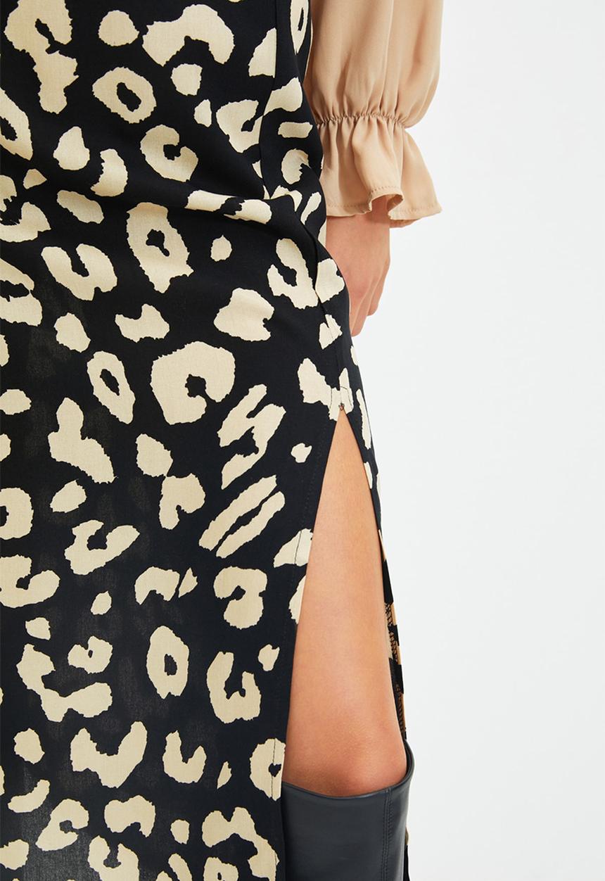 Trendyol - Printed skirt - black