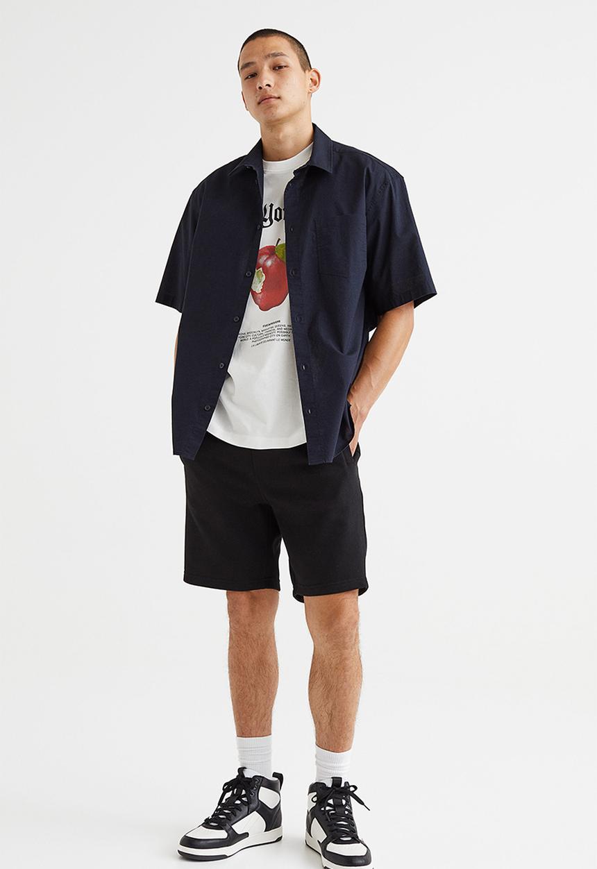 H&M - Relaxed fit T-shirt - white/new york city