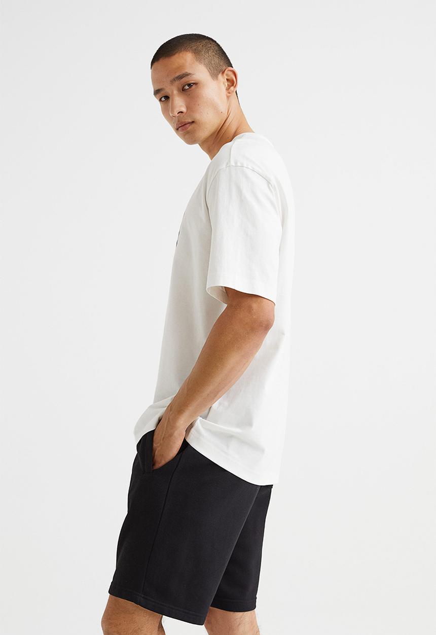 H&M - Relaxed fit T-shirt - white/new york city