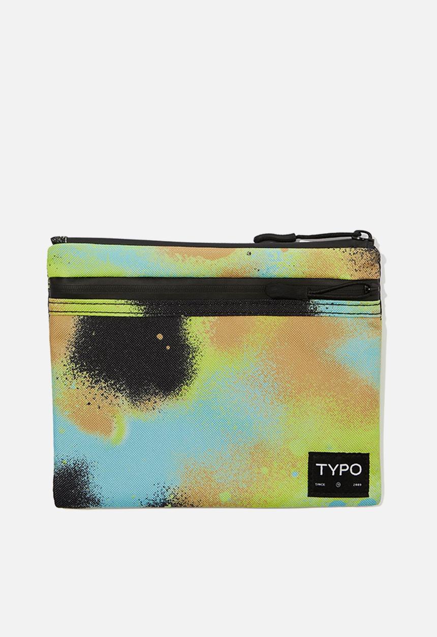Typo - Recycled utility pencil case-spray pop camo