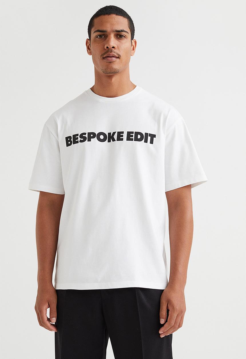H&M - Relaxed fit printed T-shirt - white/bespoke edit