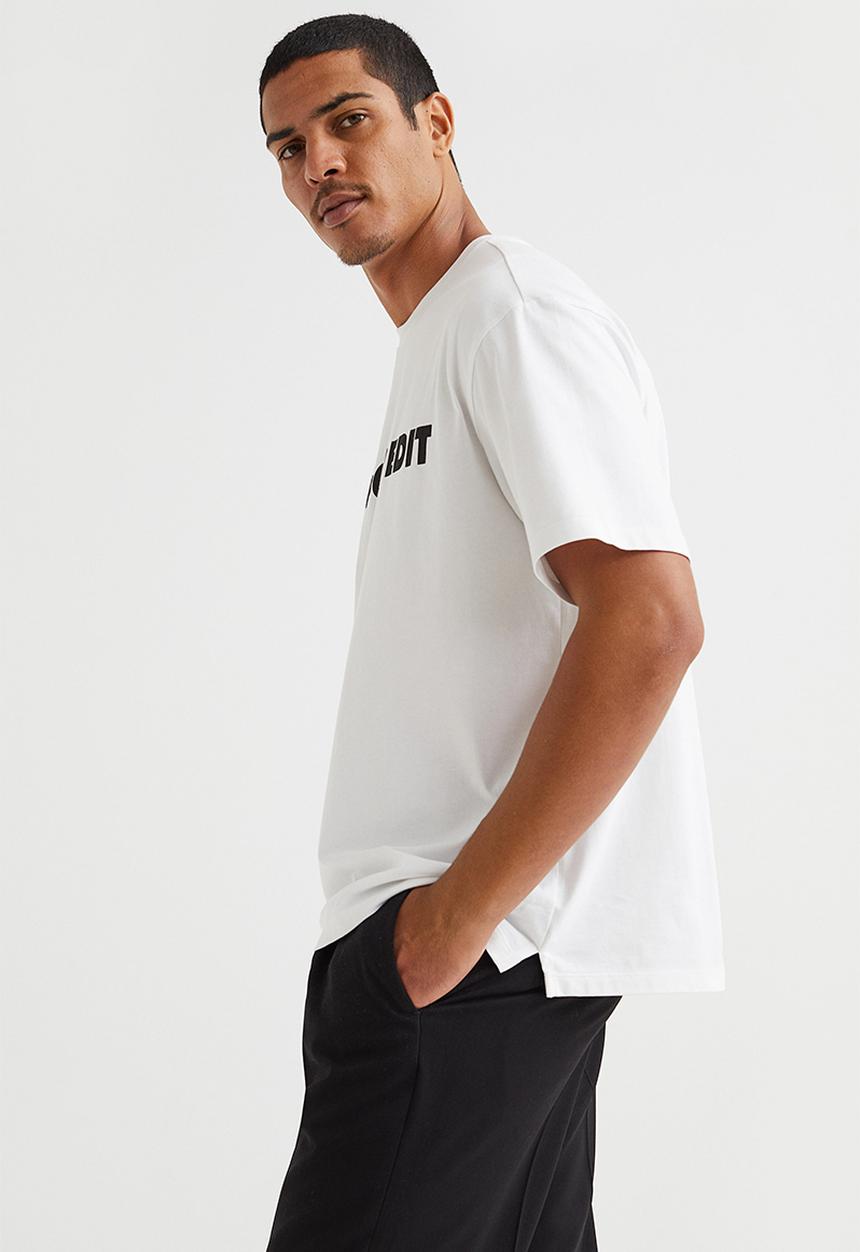 H&M - Relaxed fit printed T-shirt - white/bespoke edit