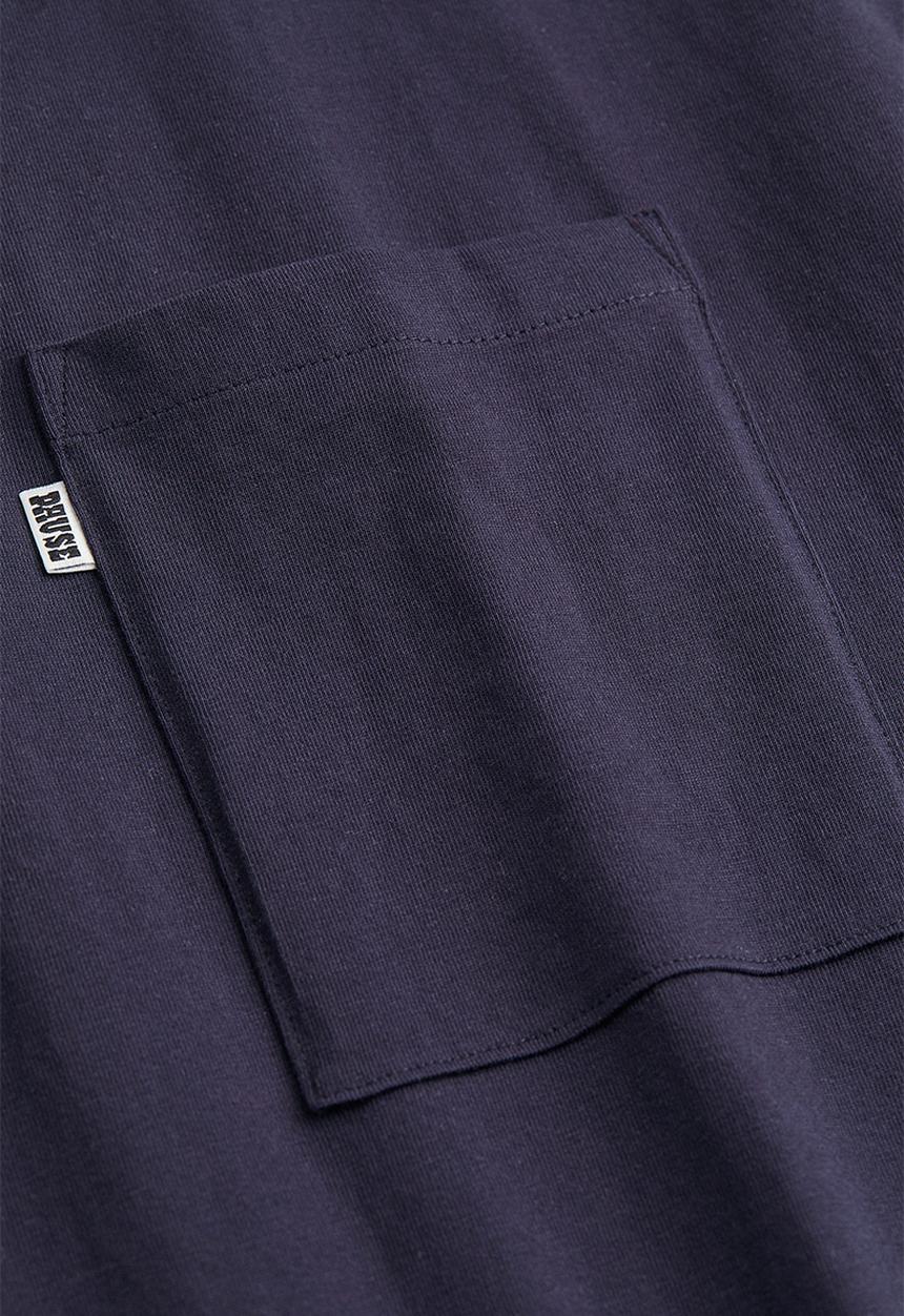 H&M - Oversized fit block-coloured T-shirt - dark blue 