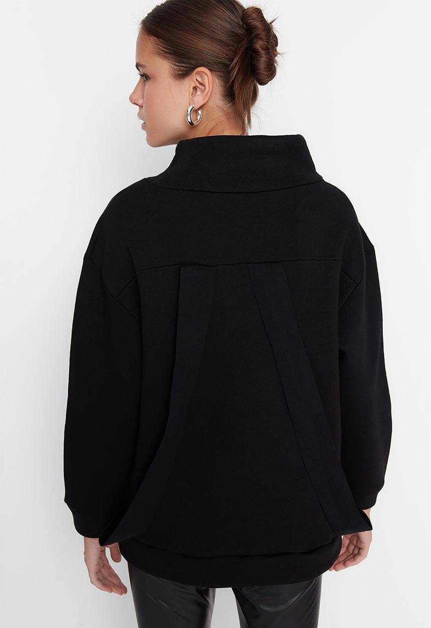 Trendyol - Fleece sweatshirt - black