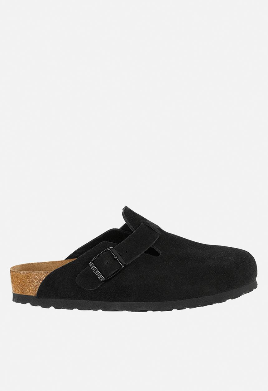 Birkenstock - Boston sfb suede narrow - black