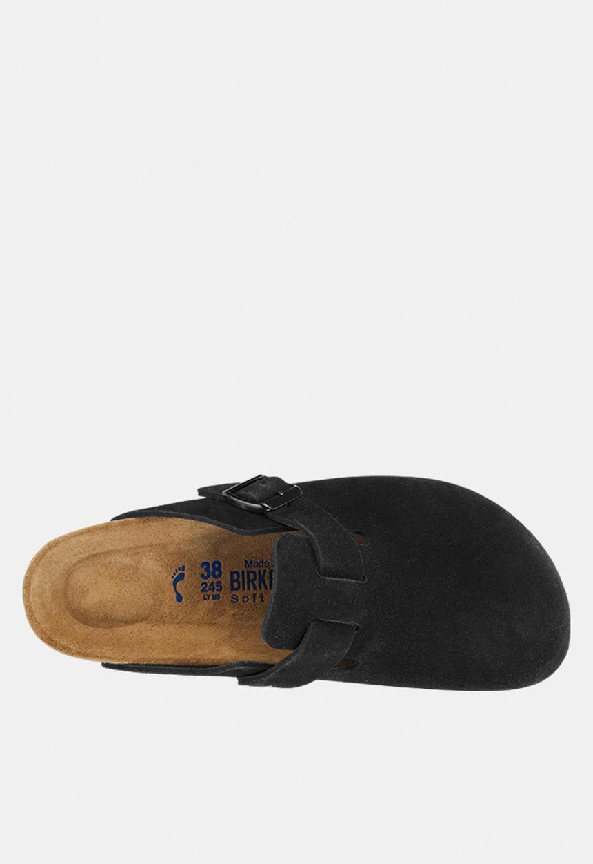 Birkenstock - Boston sfb suede narrow - black
