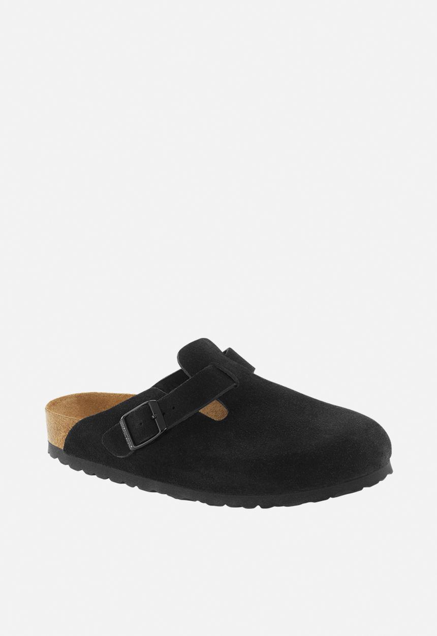 Birkenstock - Boston sfb suede narrow - black