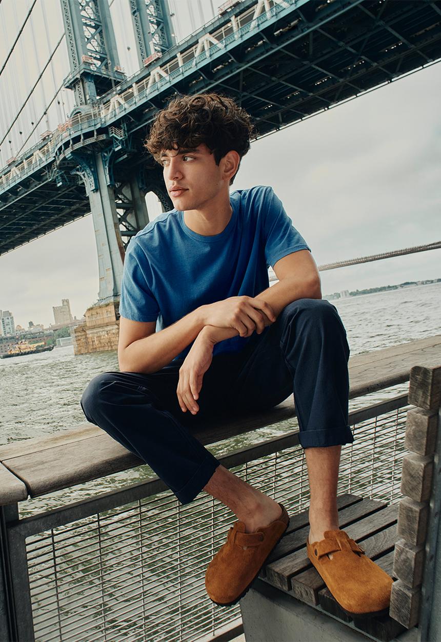 Birkenstock - Boston sfb suede narrow - mink