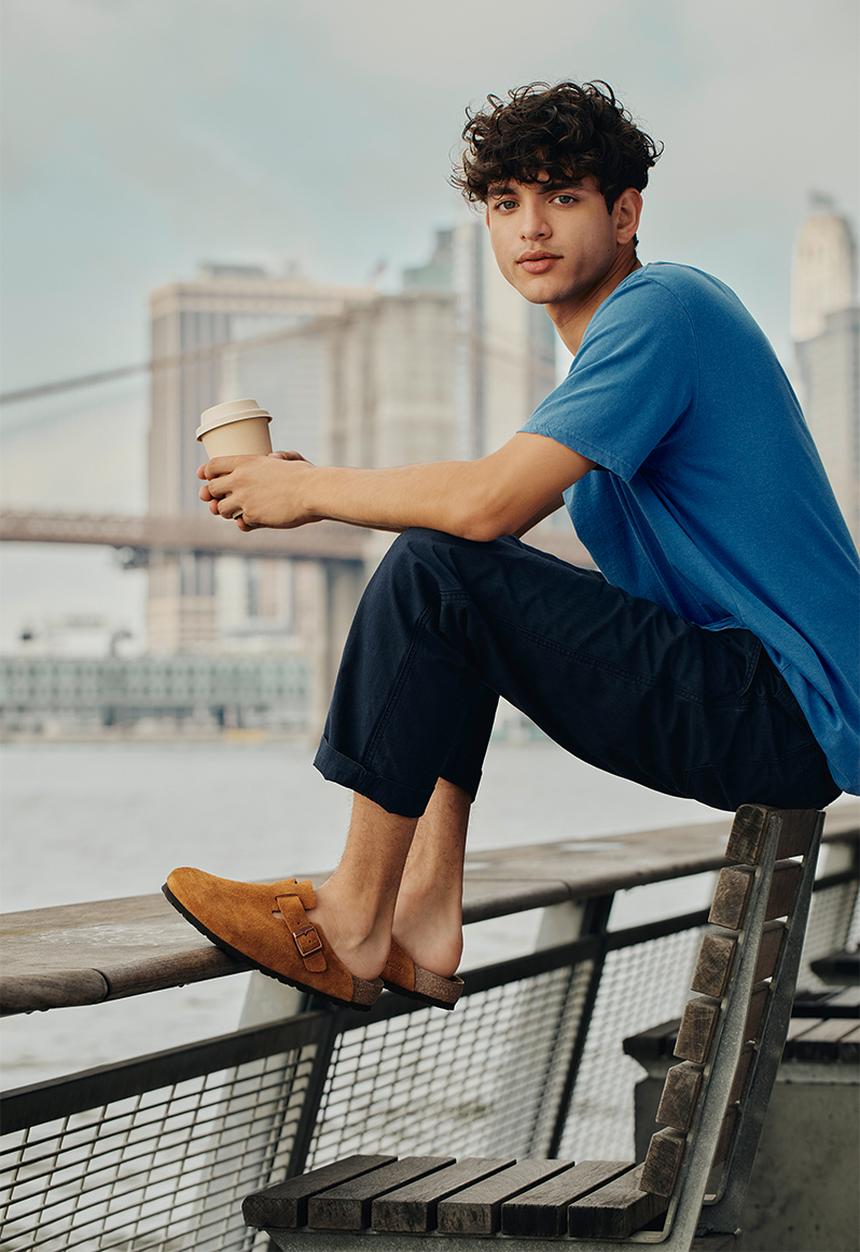Birkenstock - Boston sfb suede narrow - mink