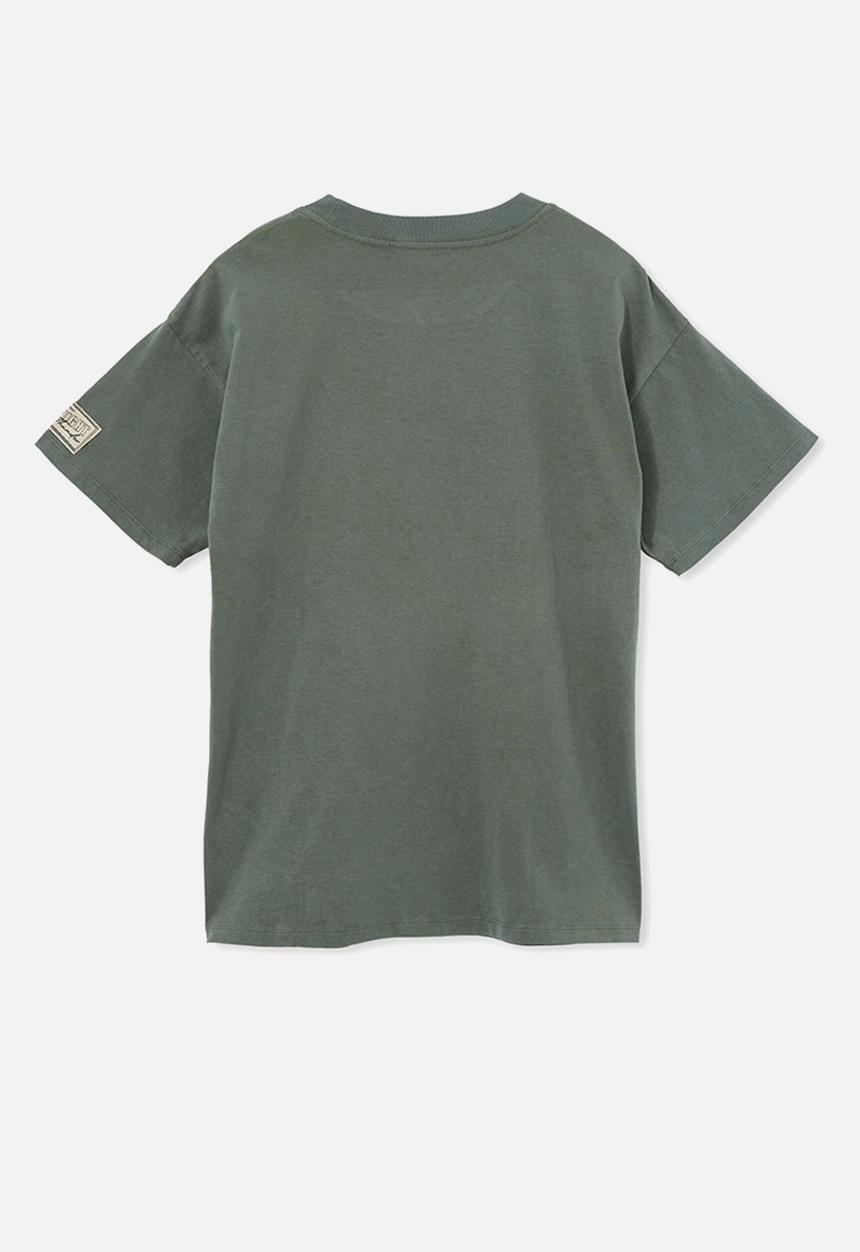 Cotton On - Sami short sleeve  embellished tee - swag green & midnight thunder