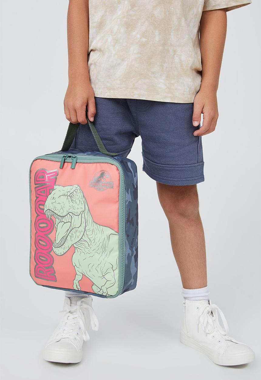 Cotton On - Kids licensed lunchbag - lcn uni jurassic world & rooooar