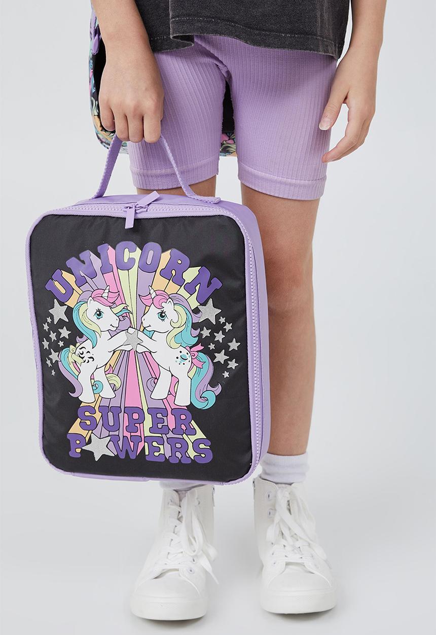 Cotton On - Kids licensed lunchbag - lcn has my little pony & unicorn super powers