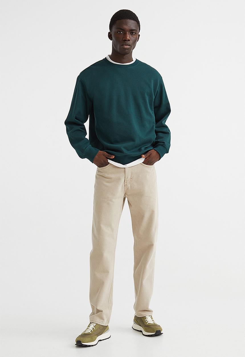 H&M - Relaxed fit sweatshirt - dark green
