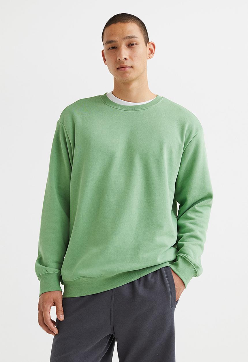 H&M - Relaxed fit sweatshirt - green