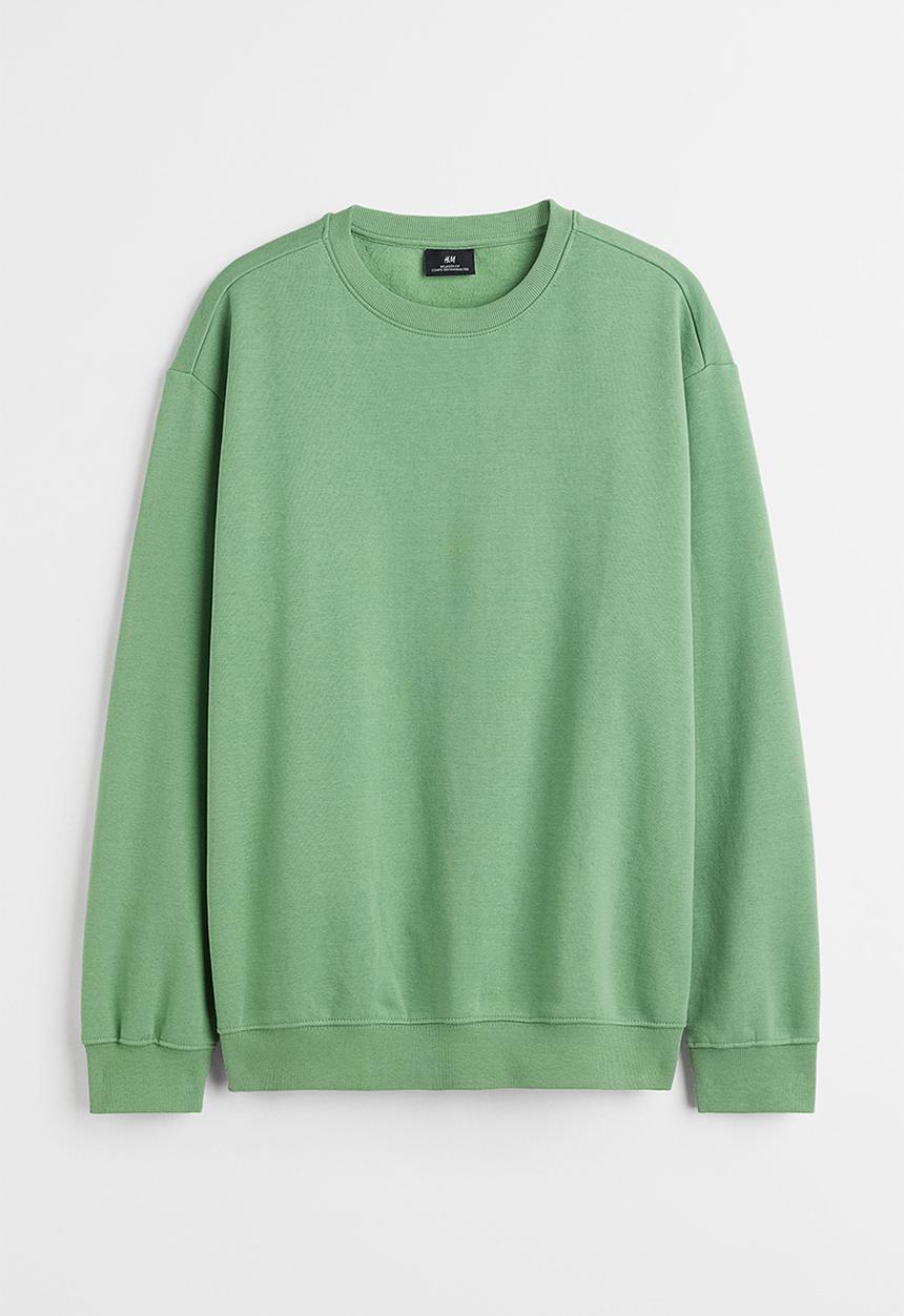 H&M - Relaxed fit sweatshirt - green