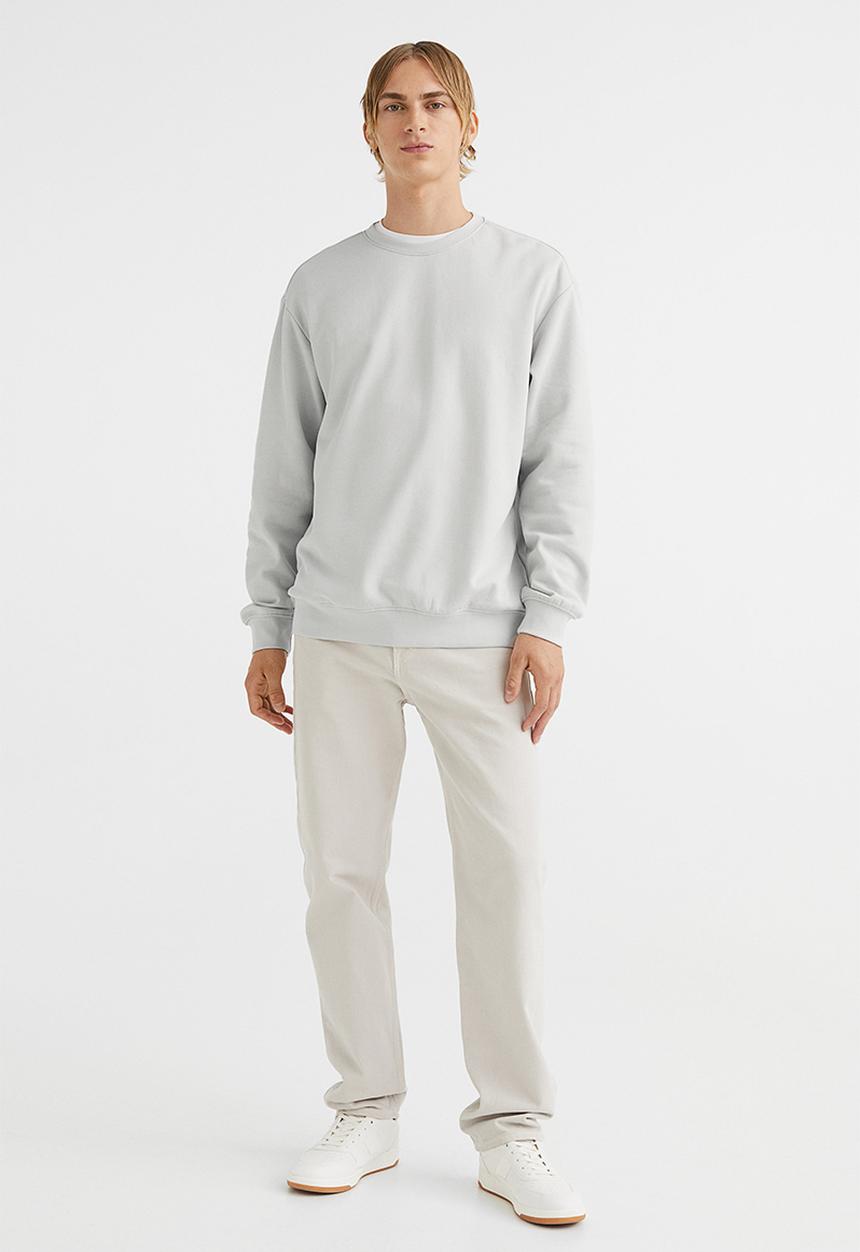 H&M - Relaxed fit sweatshirt - light greige