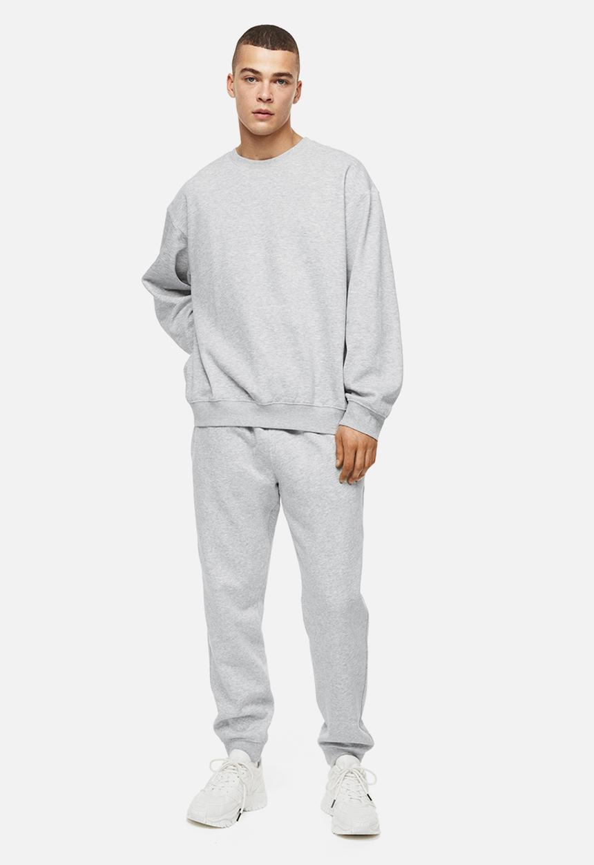 H&M - Relaxed fit sweatshirt - light grey marl