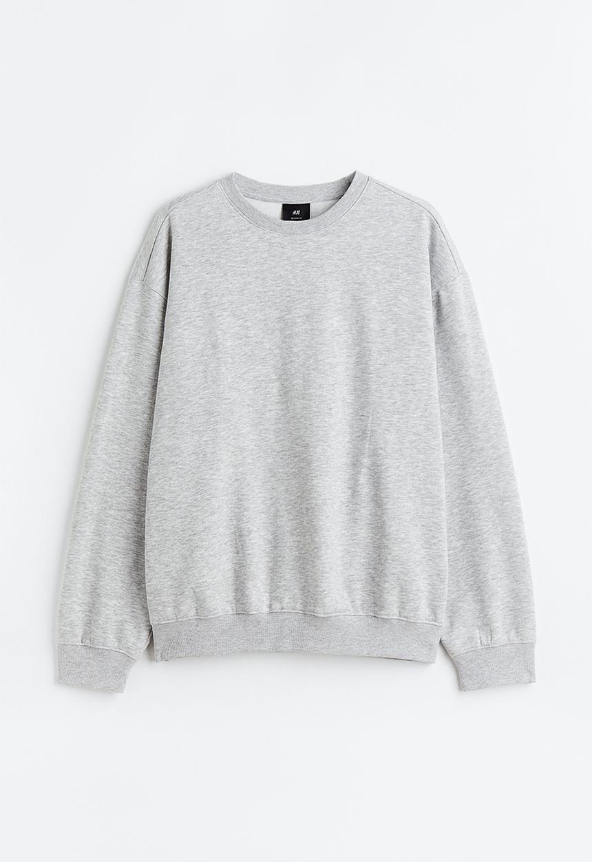 H&M - Relaxed fit sweatshirt - light grey marl