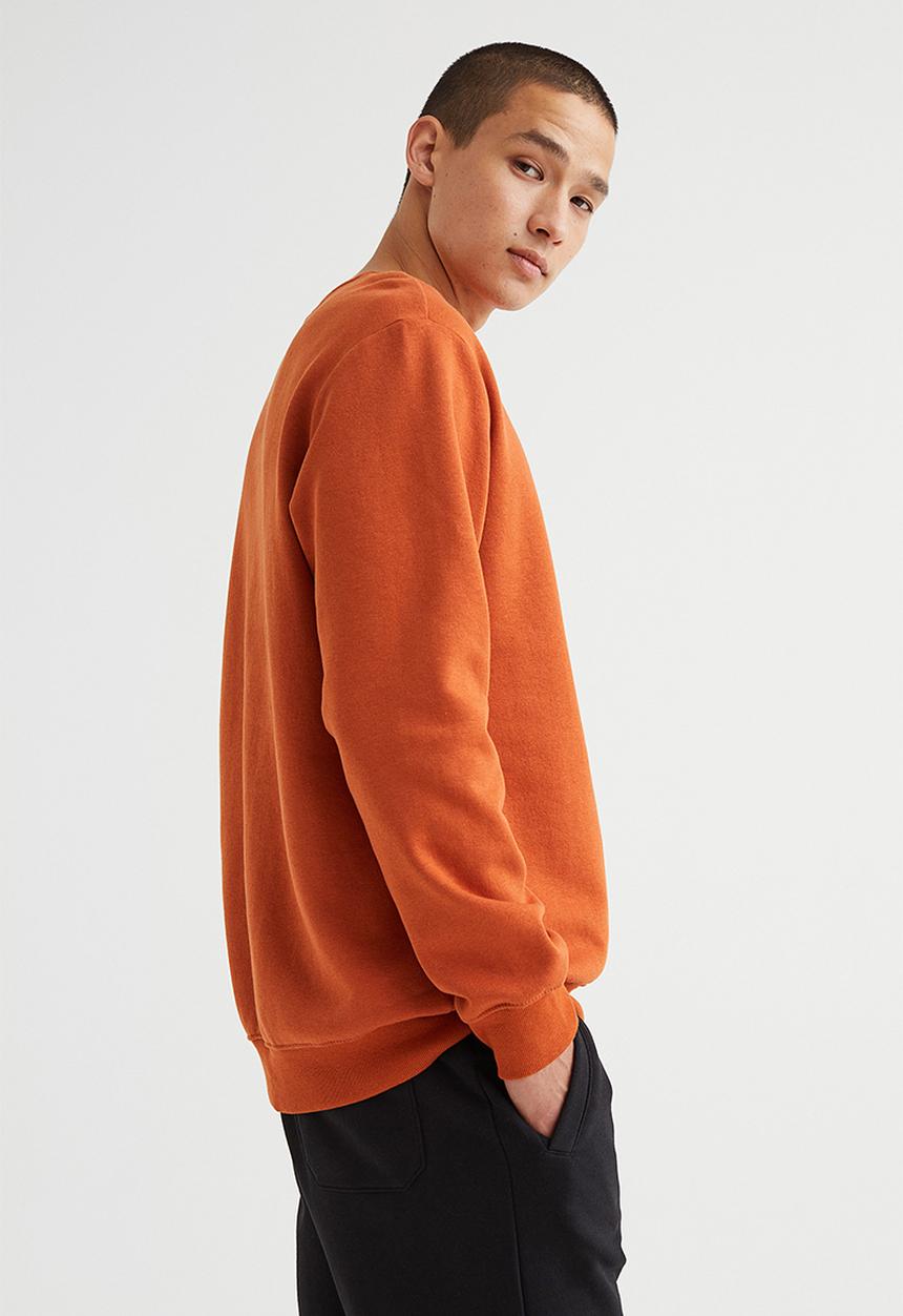 H&M - Relaxed fit sweatshirt - rust brown
