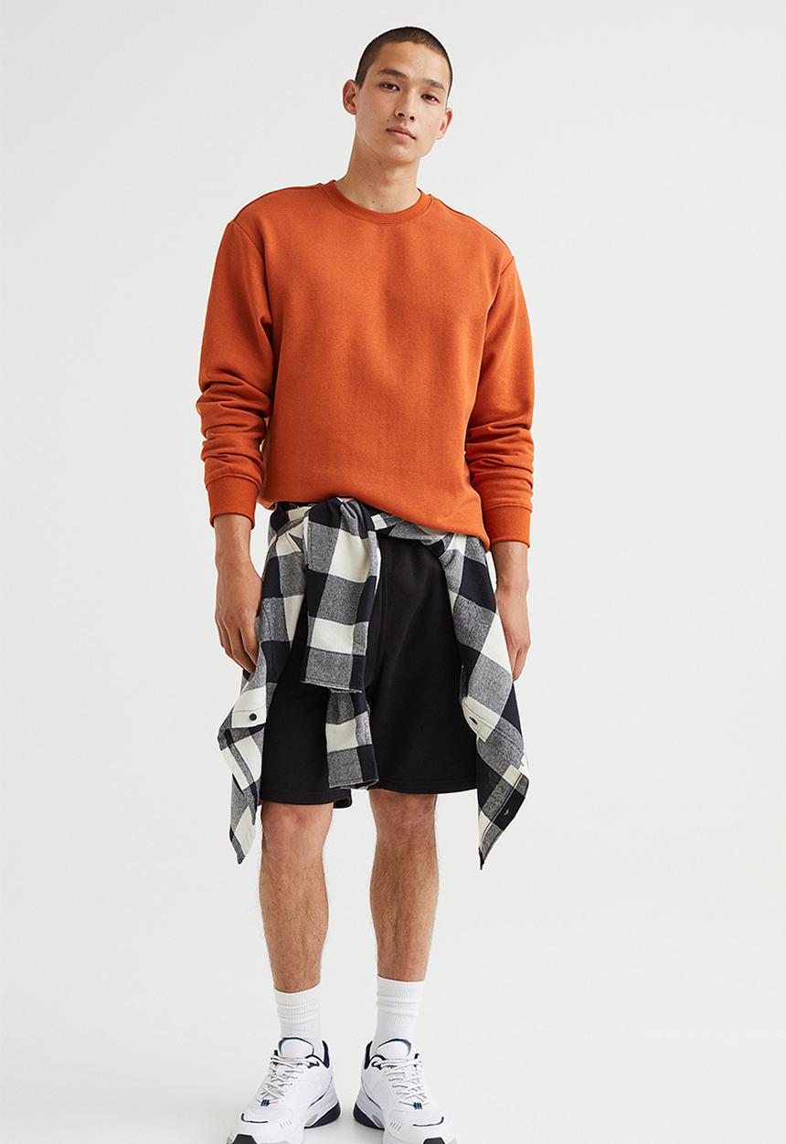 H&M - Relaxed fit sweatshirt - rust brown