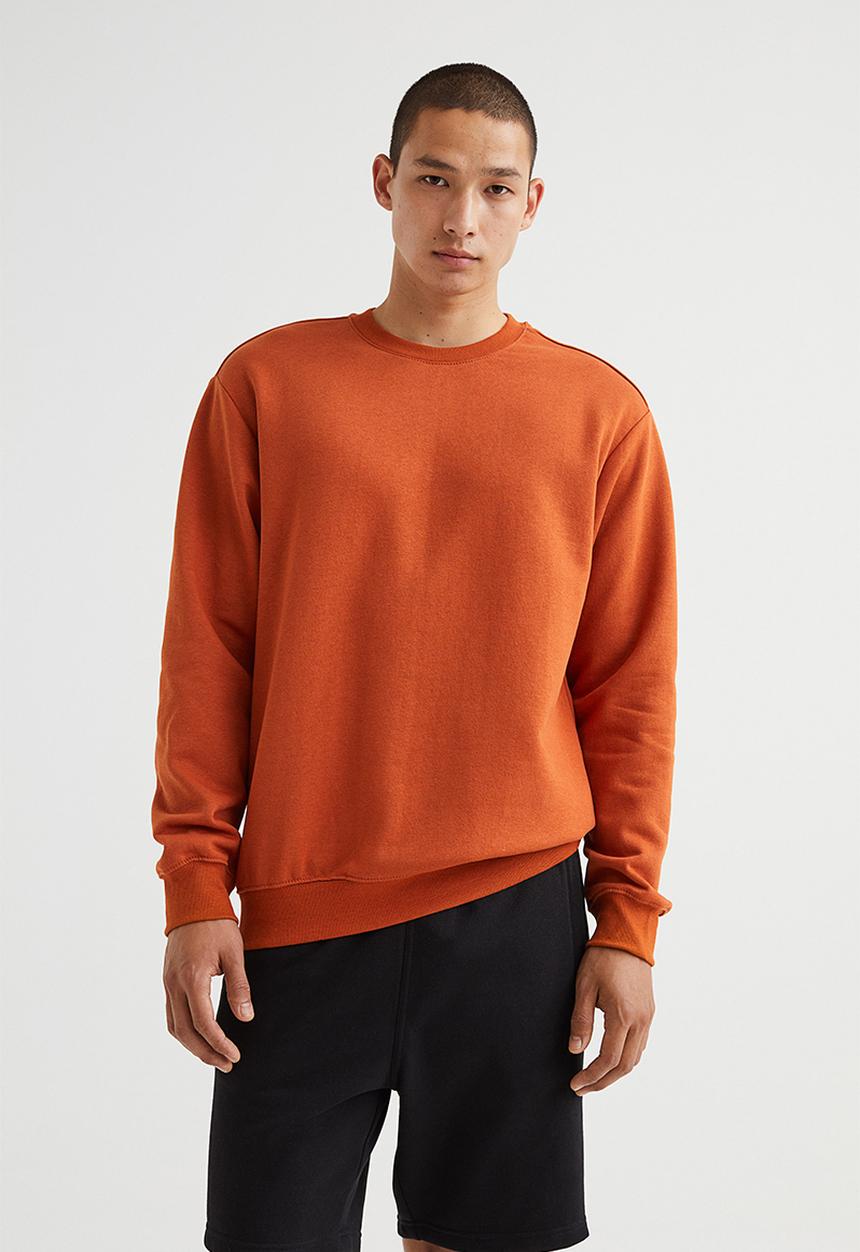 H&M - Relaxed fit sweatshirt - rust brown