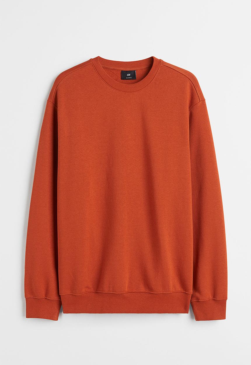 H&M - Relaxed fit sweatshirt - rust brown