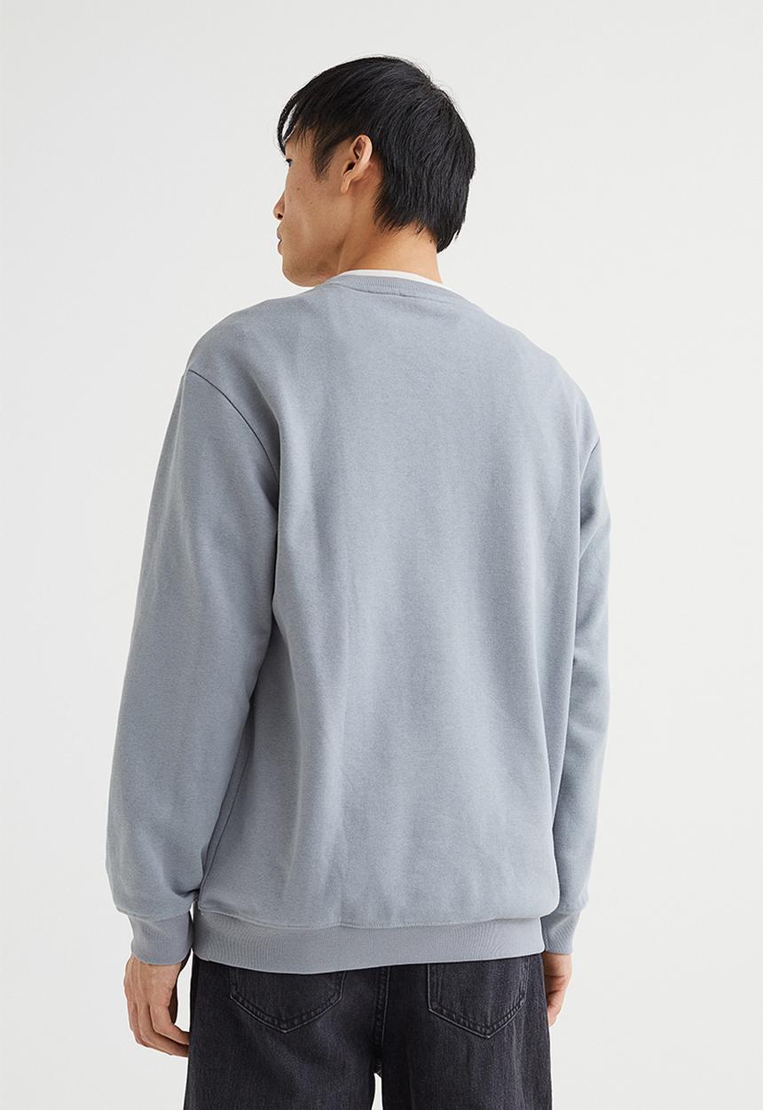 H&M - Relaxed fit sweatshirt - stone grey