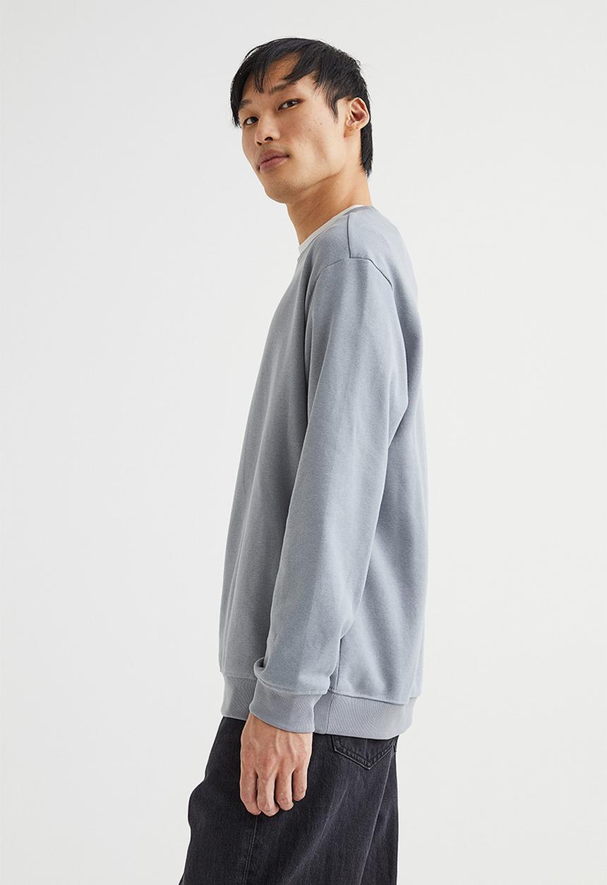 H&M - Relaxed fit sweatshirt - stone grey