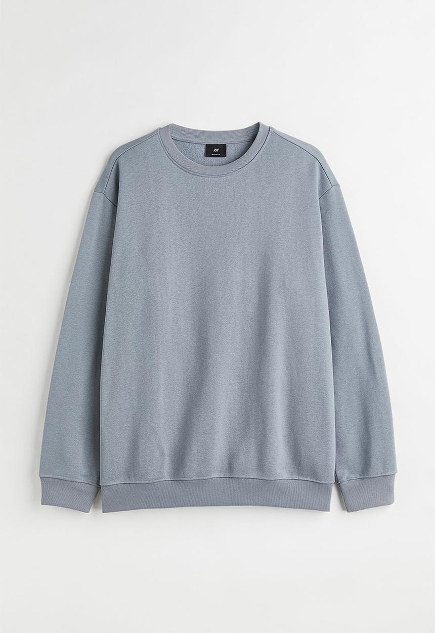 H&M - Relaxed fit sweatshirt - stone grey