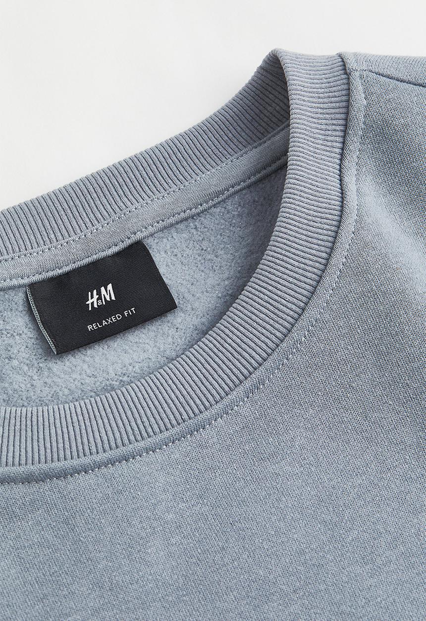 H&M - Relaxed fit sweatshirt - stone grey