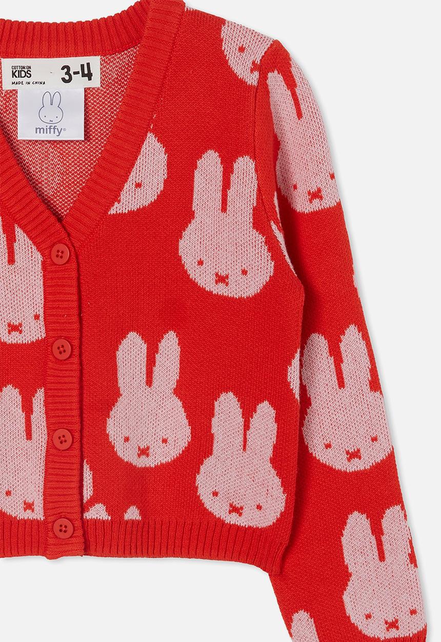 Cotton On - License mindy cardi - flame red & miffy