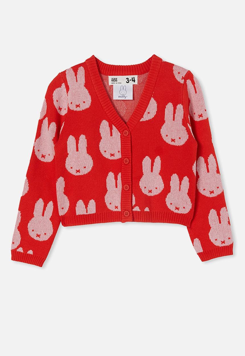 Cotton On - License mindy cardi - flame red & miffy