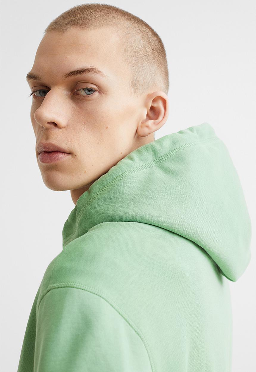 H&M - Relaxed fit hoodie - green