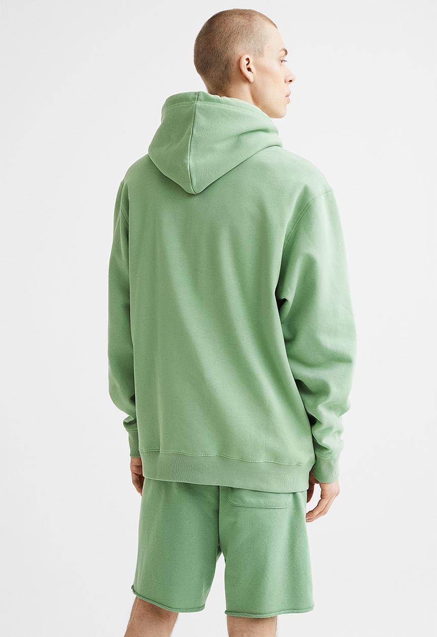 H&M - Relaxed fit hoodie - green