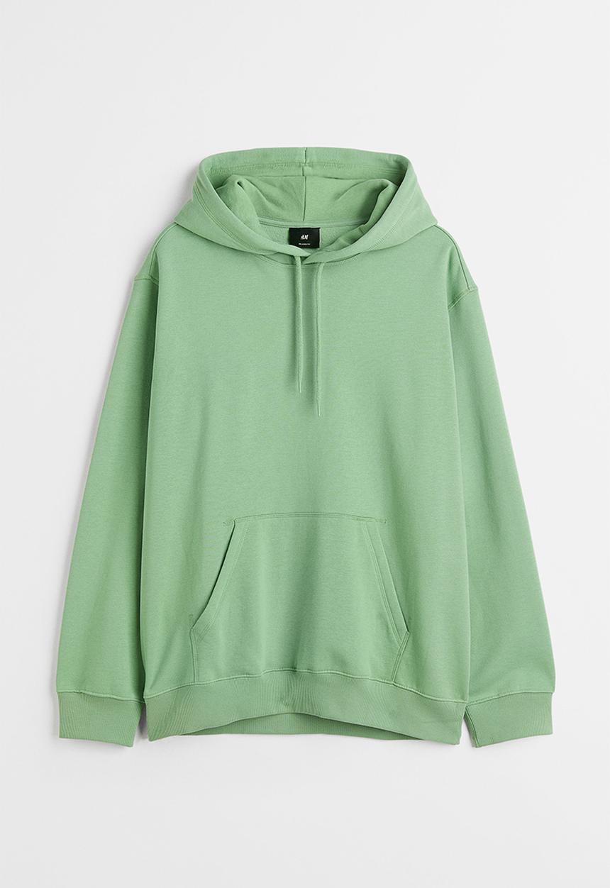 H&M - Relaxed fit hoodie - green