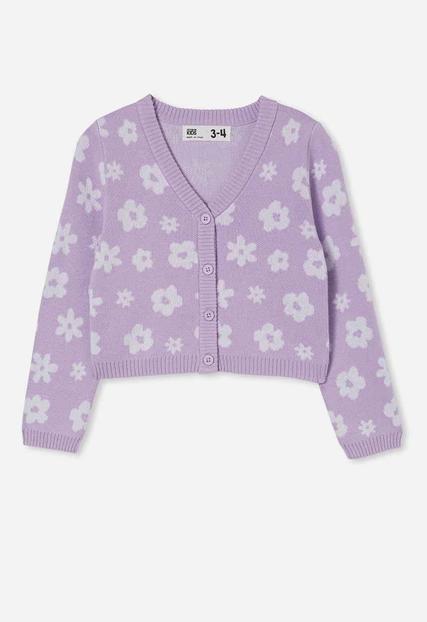 Cotton On - Mindy cardi - lilac drop & daisies