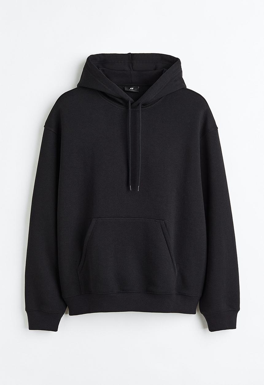 Relaxed fit hoodie - black - 0970819001