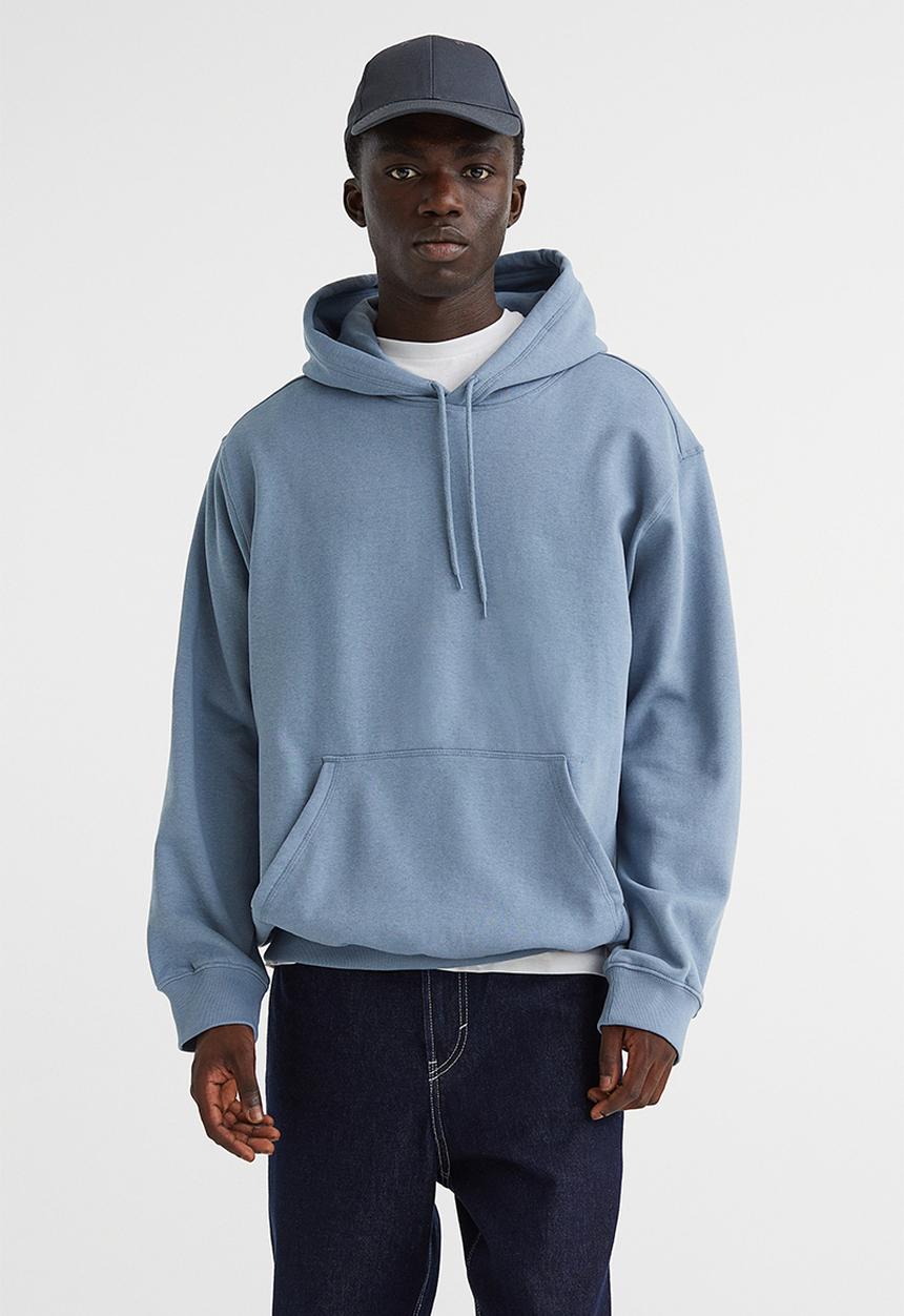 H&M - Relaxed fit hoodie - blue