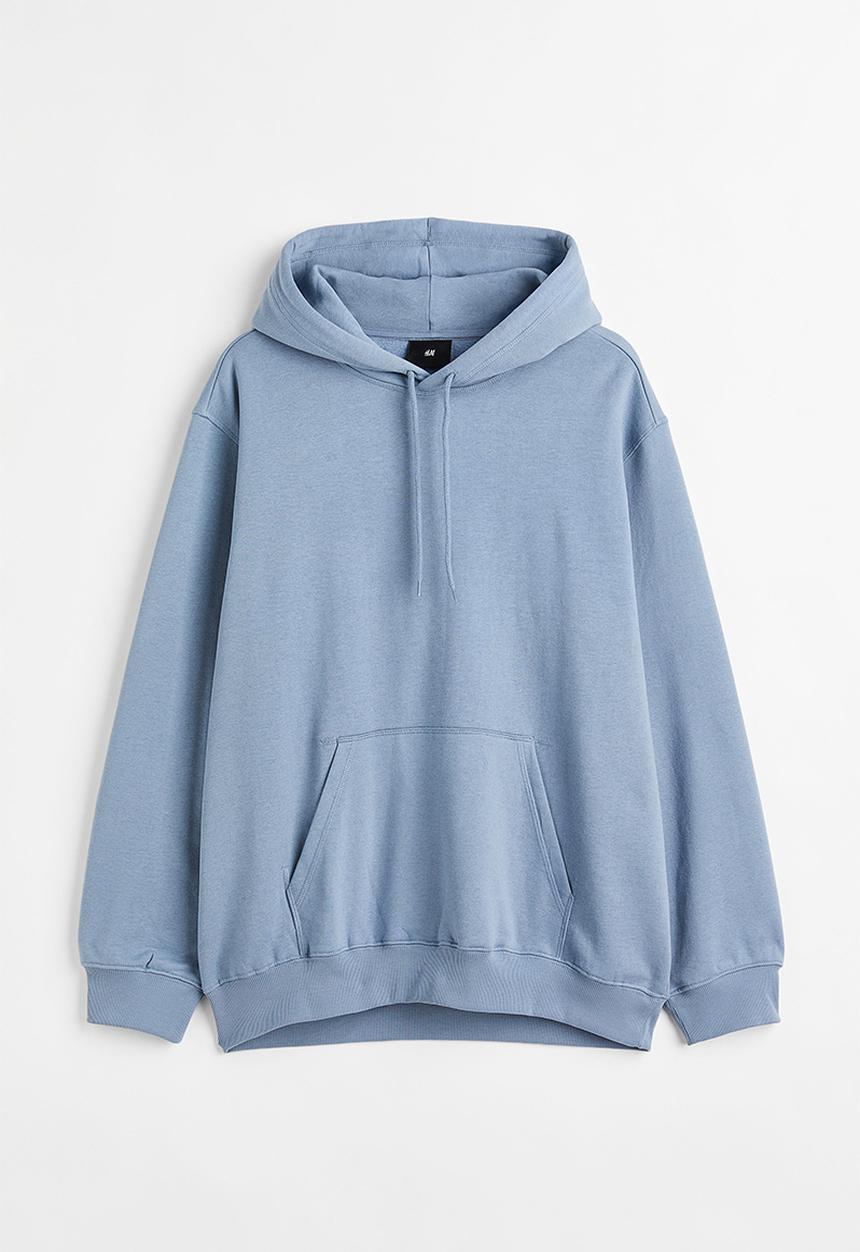 H&M - Relaxed fit hoodie - blue