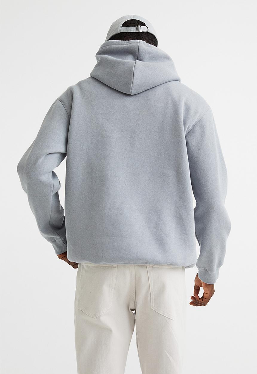 H&M - Relaxed fit hoodie - grey