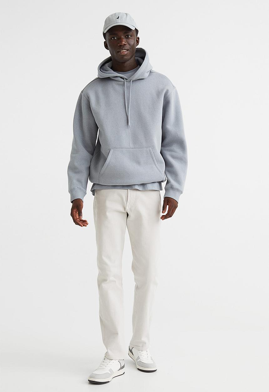 H&M - Relaxed fit hoodie - grey