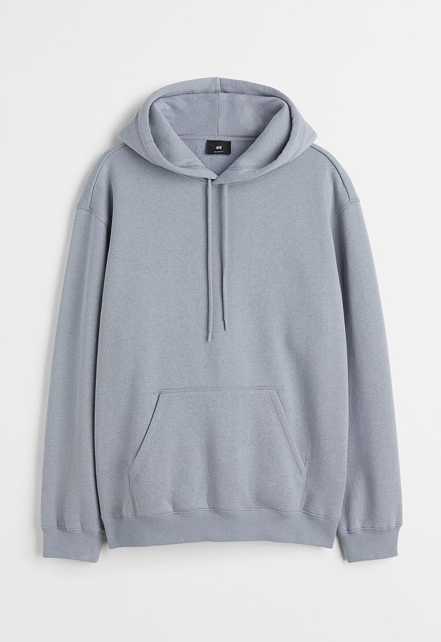 H&M - Relaxed fit hoodie - grey