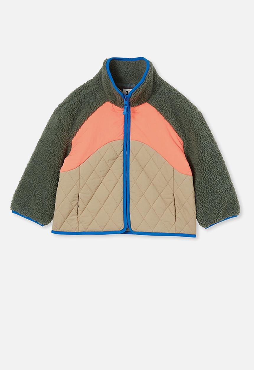 Cotton On - Teddy jacket - swag green & splice
