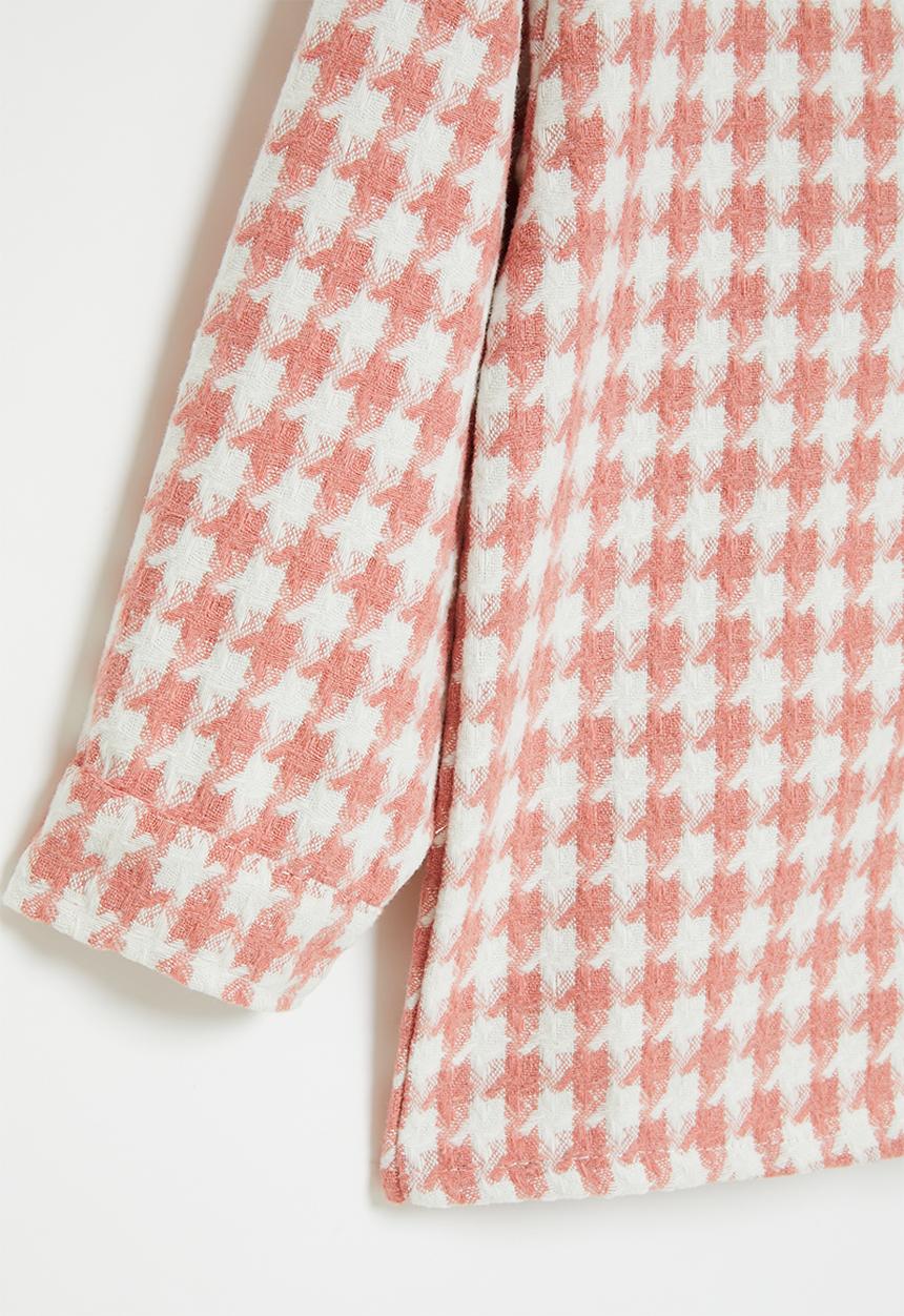 Pop Candy - Check shacket - pink