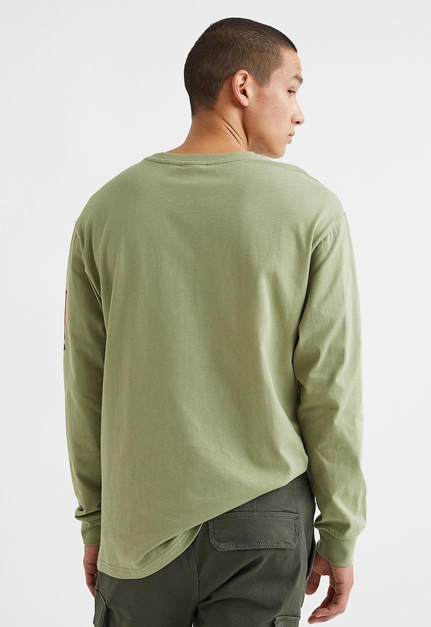 H&M - Relaxed fit printed jersey top - sage green/tom and jerry