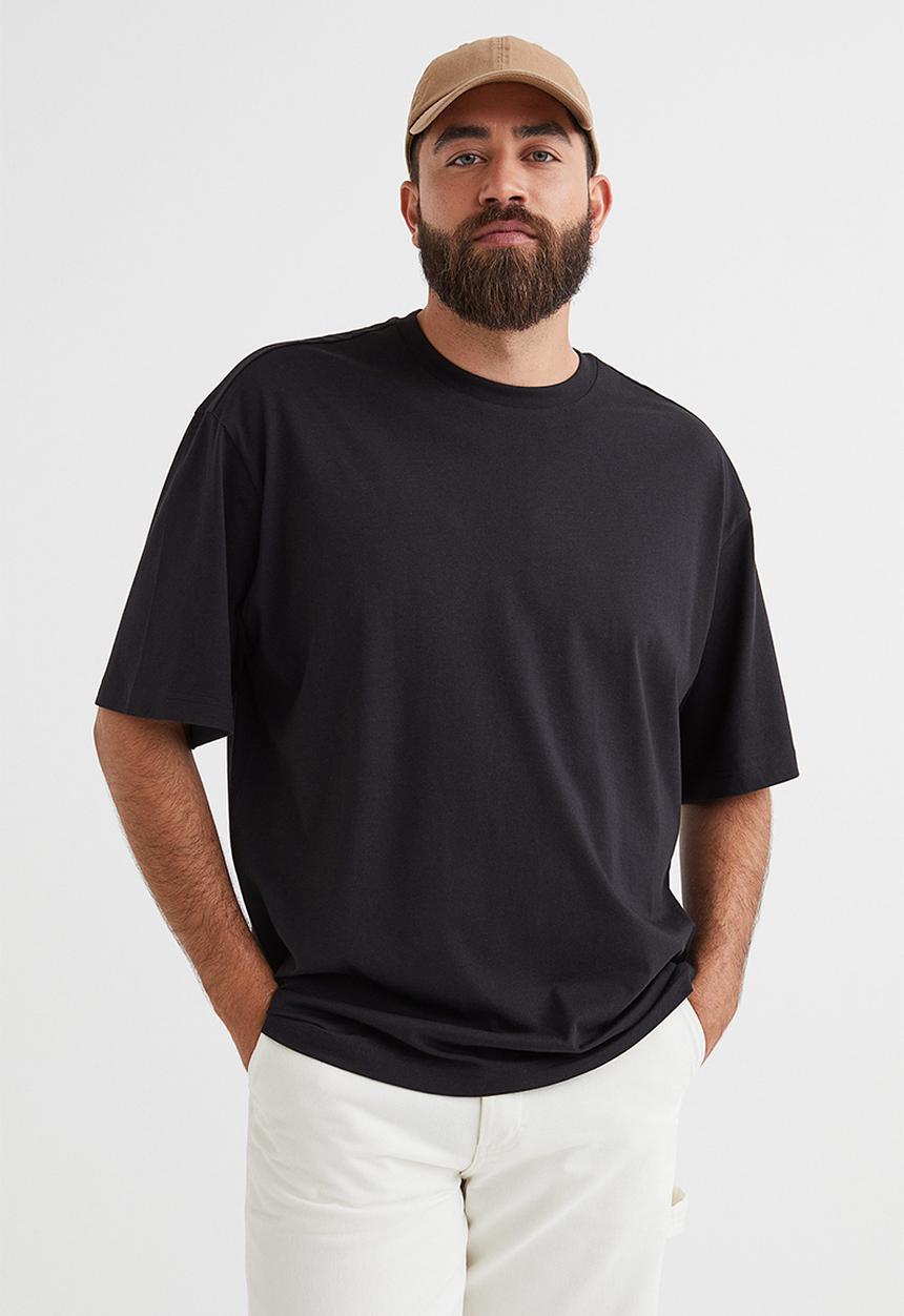 H&M - Relaxed fit T-shirt - black 