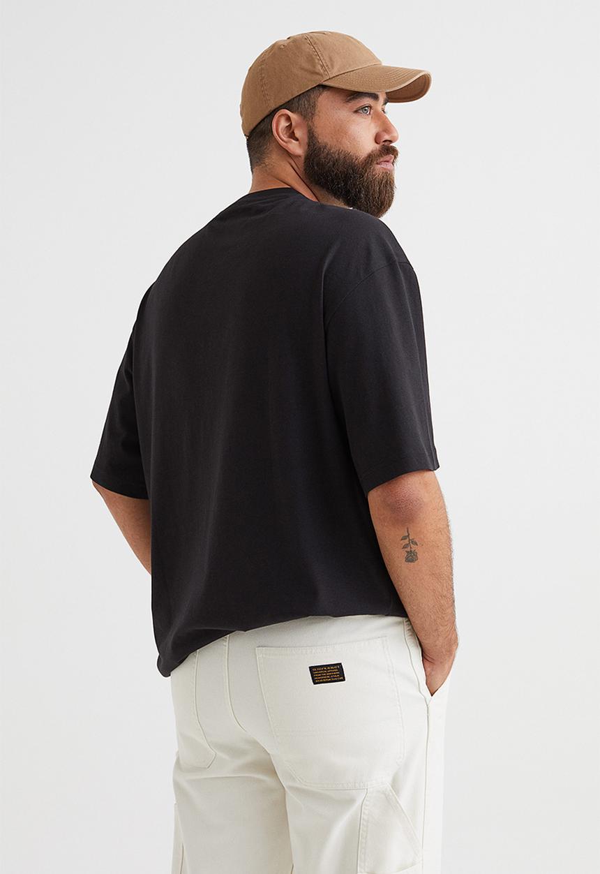 H&M - Relaxed fit T-shirt - black 